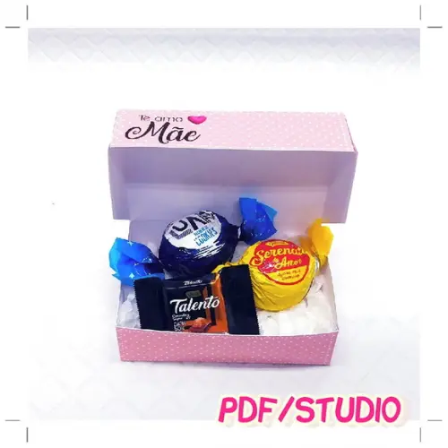 Arquivo de corte Caixa doces Dia das Mães Studio/PDF
