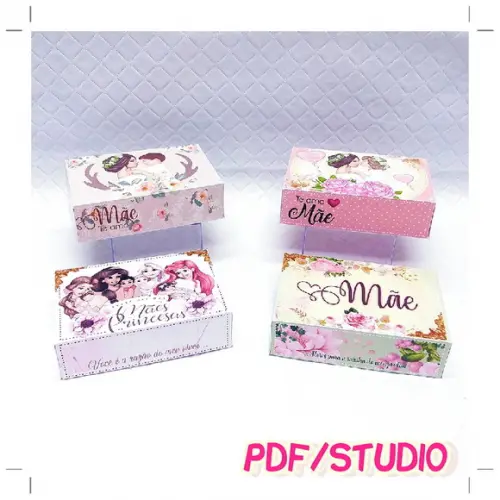 Arquivo de corte Caixa doces Dia das Mães Studio/PDF