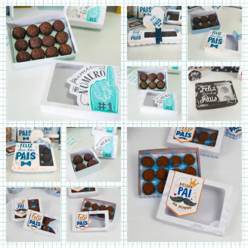 Arquivo de corte caixa doces Dia dos Pais *Studio/PDF*