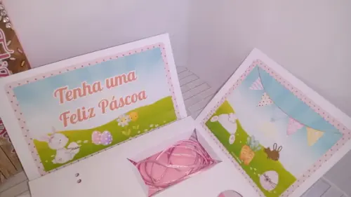 Arquivo de corte Caixa Explosão Páscoa Studio/PDF/PNG