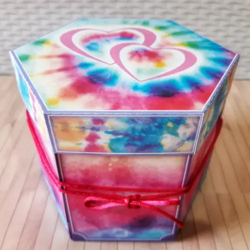 Arquivo de corte Caixa Explosão Tie Dye Studio/PDF