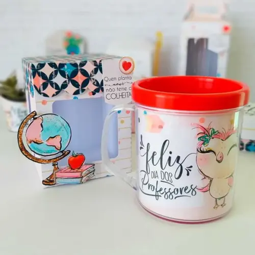 Arquivo de corte Caixa para Caneca Dia dos Professores