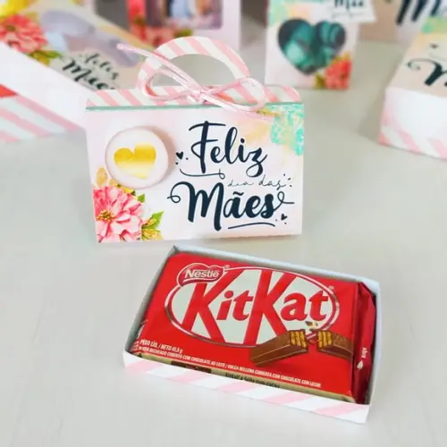 Arquivo de Corte Caixa para kitkat- Dia das Mães Studio/PDF