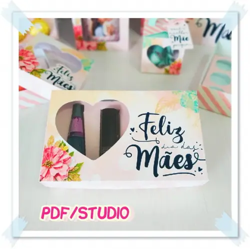 Arquivo de corte Caixa Sabonete Dia das Mães Studio/PDF