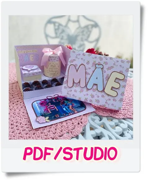Arquivo de corte Caixa Surpresa- Dia das Mães Studio/PDF