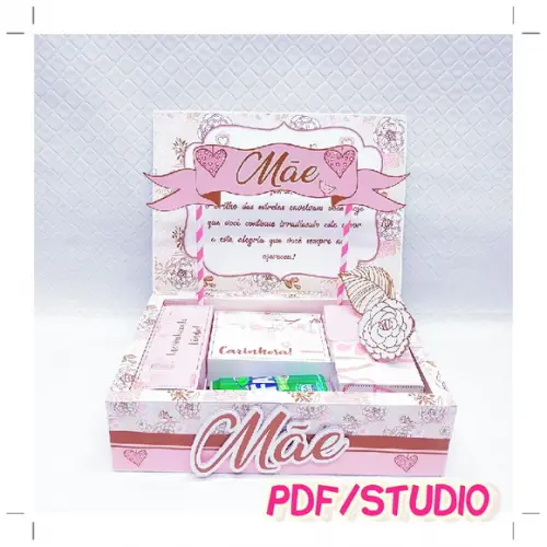 Arquivo de corte Cesta café da manha Dia das Mães Studio/PDF