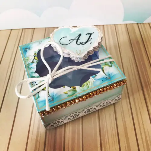 Arquivo de corte Floral azul Studio/PDF/PNG