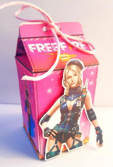 Arquivo de corte Free Fire Rosa Studio/PDF