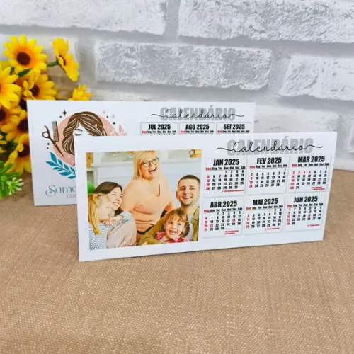 Arquivo de Corte Mini Calendário Polaroid de Mesa 2025