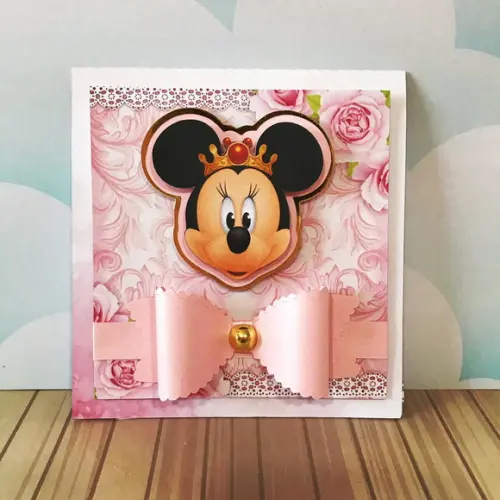 Arquivo de corte Minnie realeza Studio/PDF/PNG