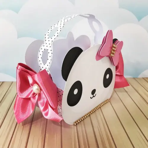 Arquivo de corte Panda menina Studio/PDF/PNG