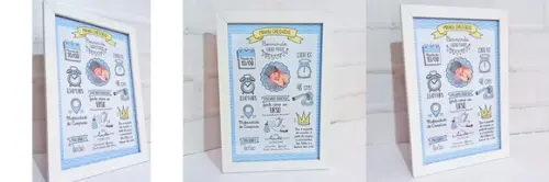 Arquivo de corte Quadro cheguei PNG