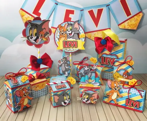 Arquivo de corte Tom e Jerry Studio/PDF/PNG