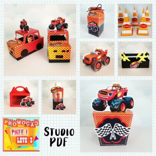 Arquivo Digital De Corte Blaze And Monster Machines
