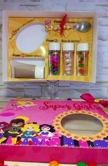 Arquivo Digital de corte Mini Confeiteiro SUPER GIRLS