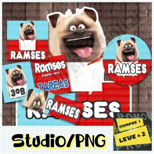 Arquivo Etiqueta Escolar Cachorro Pets