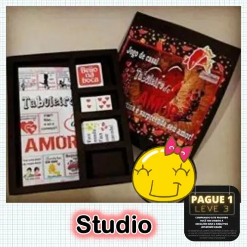 Arquivo Jogo Tabuleiro do Amor Dia dos namorados *Studio