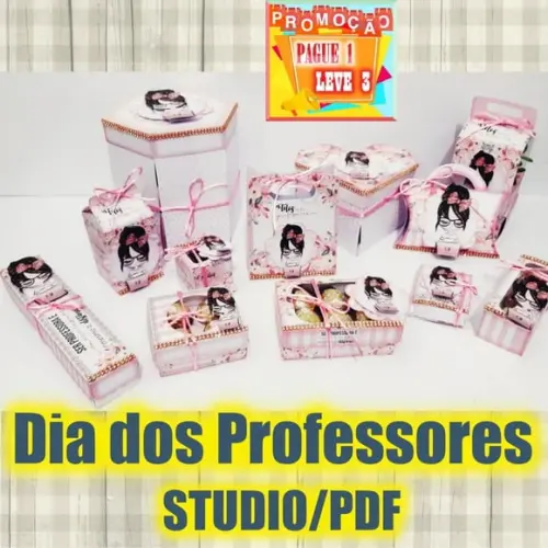 Arquivo Kit Caixas Dia dos Professores *Studio/PDF