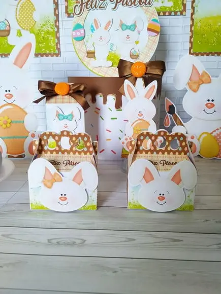 Arquivo kit só um bolinho coelho Páscoa **Studio/PDF/PNG