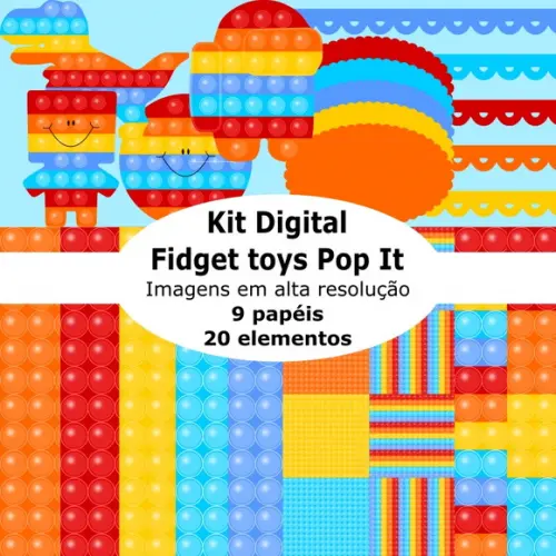 Kit digital Fidget toys Pop It
