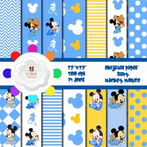 Kit Digital Mickey Baby