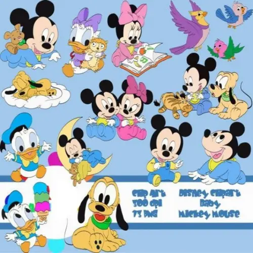 Kit Digital Mickey Baby