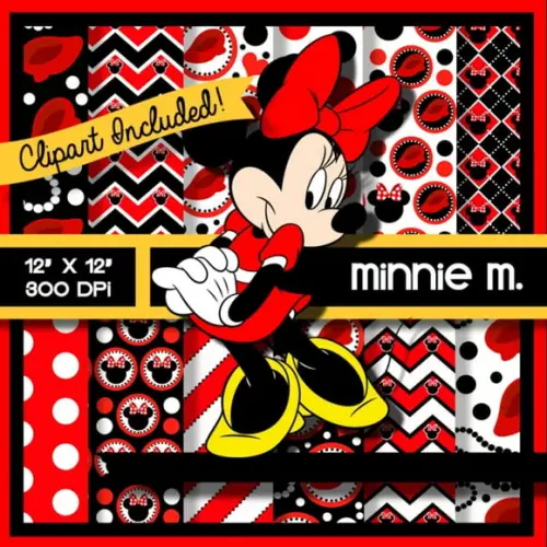 Kit digital Minnie Vermelha
