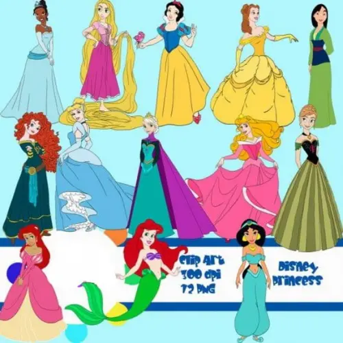 Kit Digital princesas da Disney
