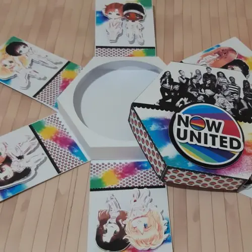 Arquivo de Corte Caixa Explosão Now United Studio/pdf