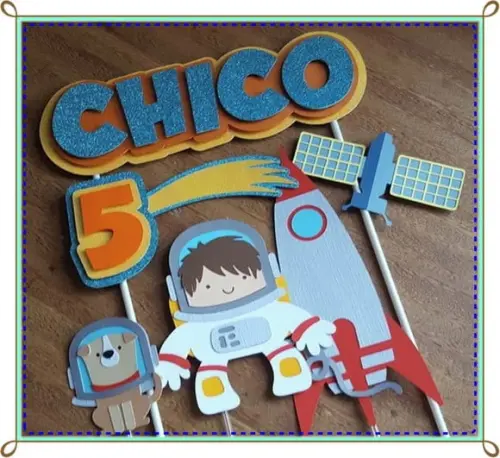 Arquivo de corte Topo de Bolo Astronauta Studio