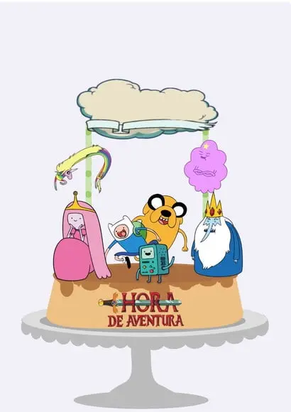 Arquivo de Corte Topo de Bolo Hora de Aventura PDF