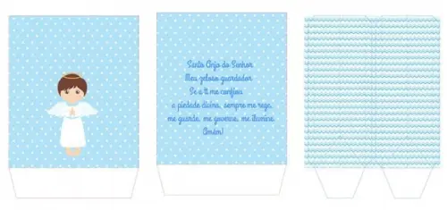 Arquivo Digital de corte - Sacola Anjo azul- Batizado
