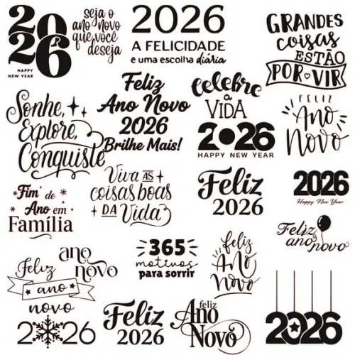 Kit + 50 Artes para Balão Bubble Natal e Ano Novo