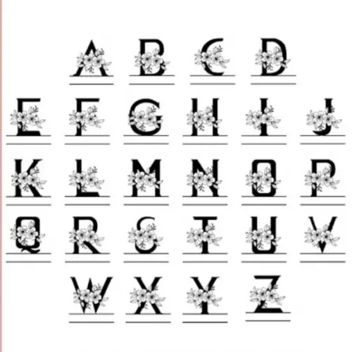 Pack Monogramas para Balão Bubble - Arquivo Digital Studio