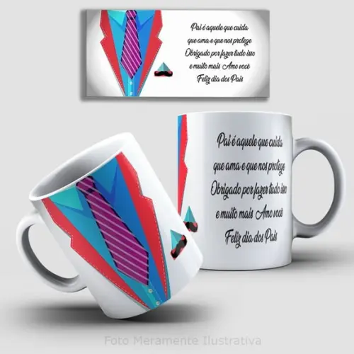 Arquivo Digital Kit 52 Artes para Canecas Dia dos Pais *png*