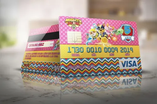 Arquivo Kit 23 Convite Aniversário Cartão De Crédito **psd**