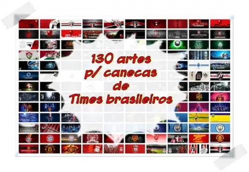 Kir digital 130 artes para canecas Times