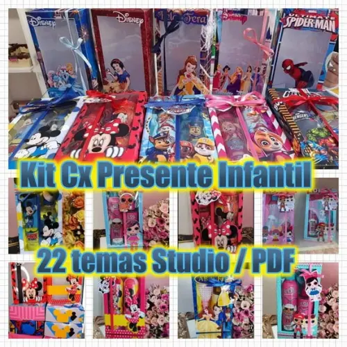 Arquivo Kit Caixa Presente Dia das Crianças *Studio/PDF