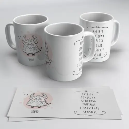 Arquivo digital kit 12 artes para canecas Signos