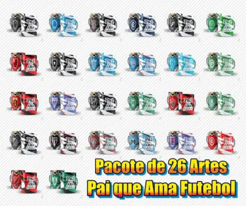 Arquivo digital kit 26 artes para canecas Dia dos Pais