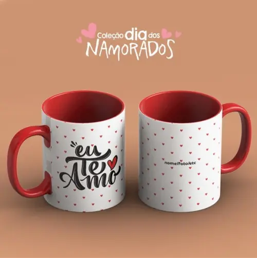 Arquivo digital kit 27 artes para canecas Dia dos Namorados