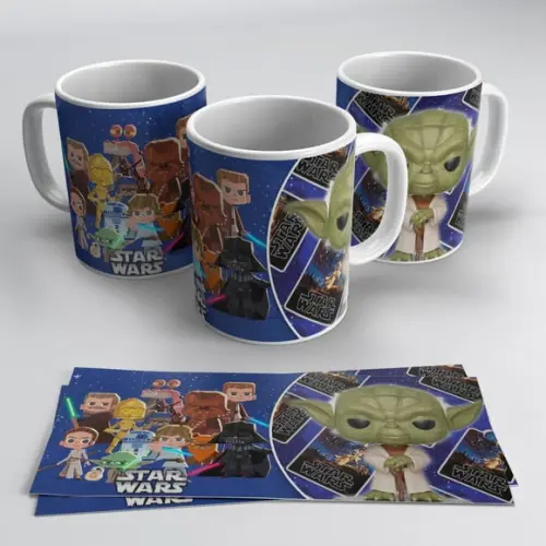Arquivo digital kit artes para canecas Star Wars