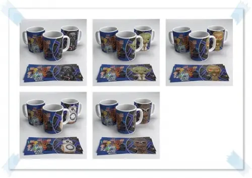 Arquivo digital kit artes para canecas Star Wars