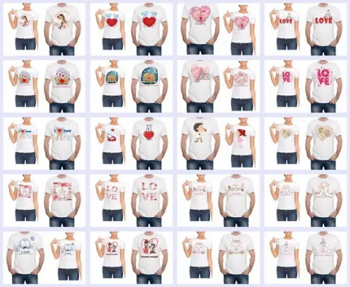 Estampas para camisetas Tema Dia dos Namorados CDR/PNG