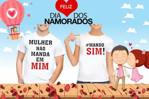 Estampas para camisetas Tema Dia dos Namorados JPG/PNG