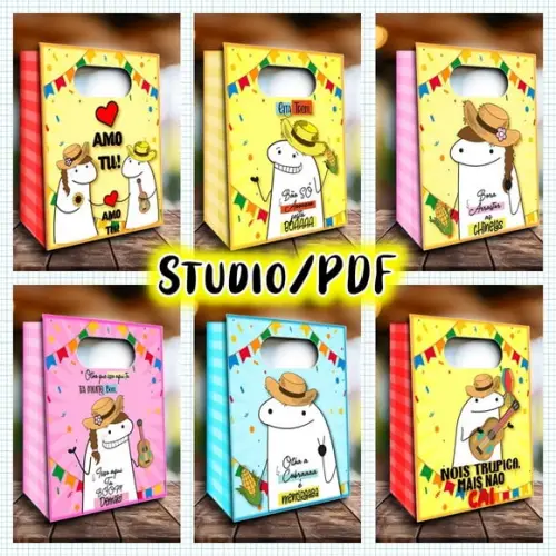 Arquivo Sacola Flork Festa Junina *Studio/PDF/PNG