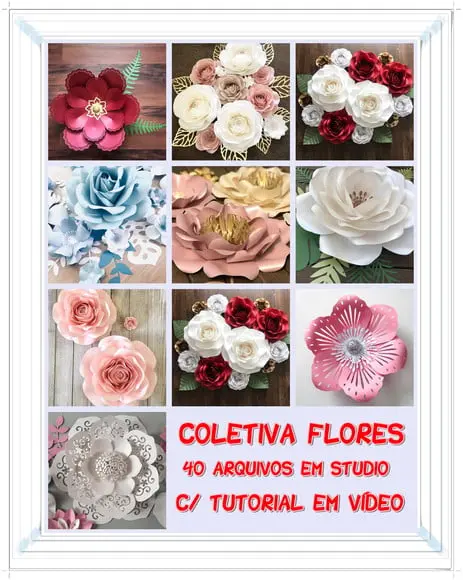 Arquivo De Corte Flores E Rosas Gigantes 3d 45 Mod. *studio