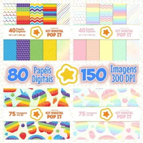 Kit digital Fidget toys Pop It