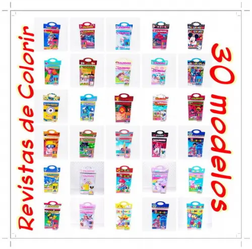 Arquivo De Corte Revistas De Colorir (30 Mod) Studio/pdf
