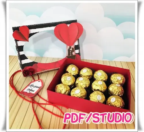 Arquivo Caixa 12 doces - Dia dos namorados **Studio/PDF